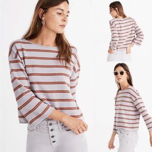Madewell | Boho Thick Striped Boatneck Top